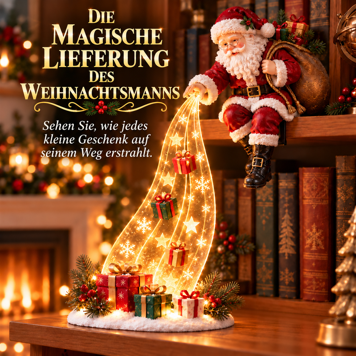 LED-Weihnachtsdekoration für Regale – Engel, Schneemann oder Weihnachtsmann