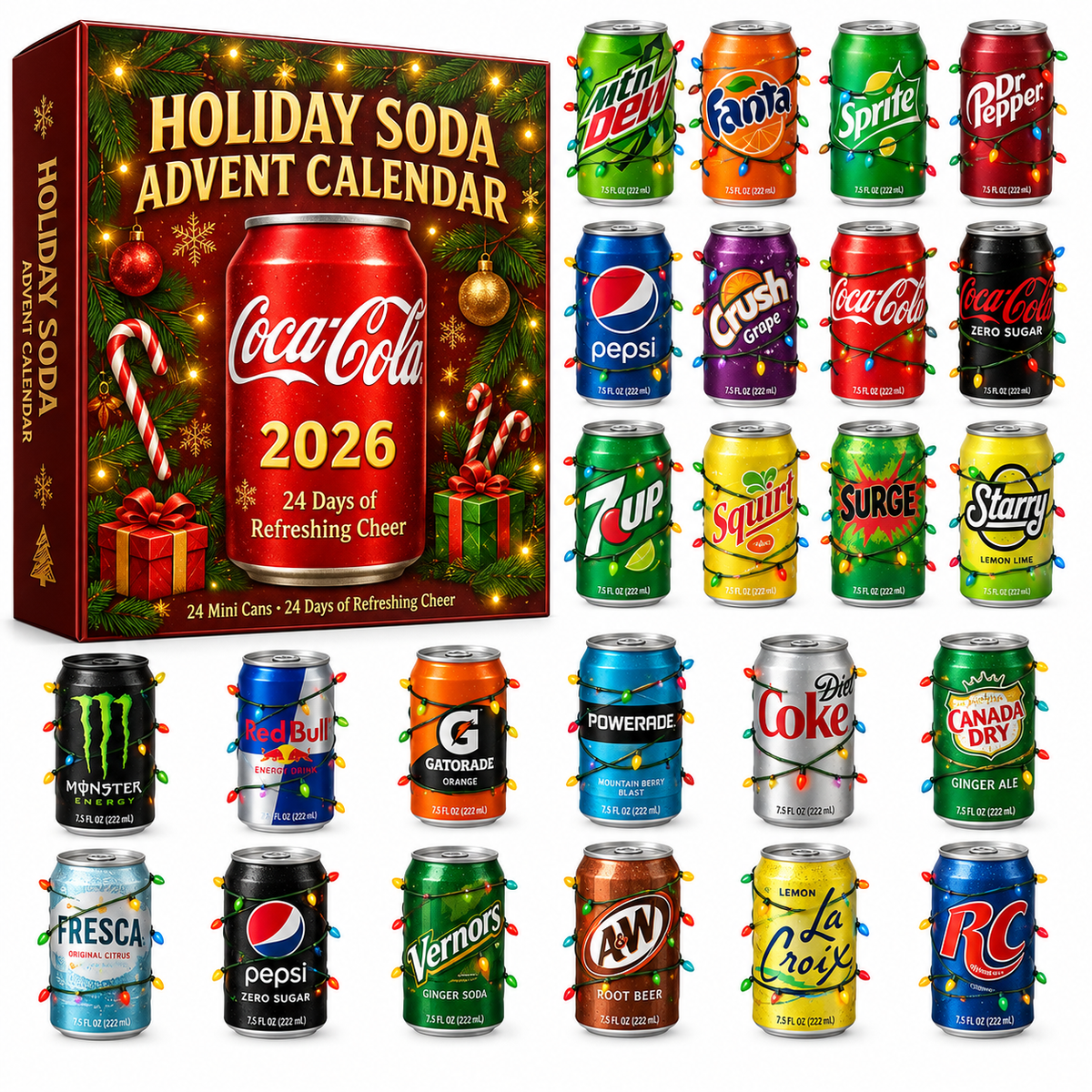 Whisky Adventskalender Klassisch 2026 - 24 Elegante Mini-Flaschen