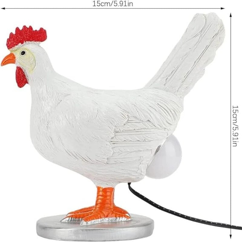 CluckiLight Tischlampe – Lustig, LED, Huhn-Design, gelb, für Wohnzimmer