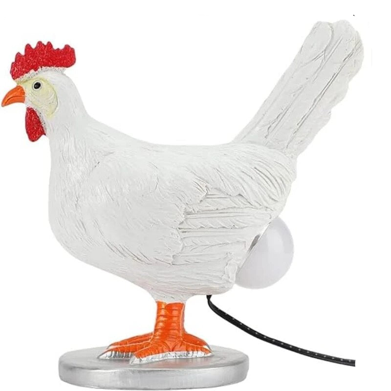 CluckiLight Tischlampe – Lustig, LED, Huhn-Design, gelb, für Wohnzimmer