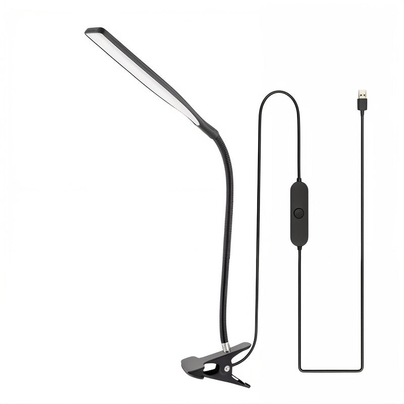 ClipoGlow - LED-Schreibtischlampe mit Schwanenhals und Klemme