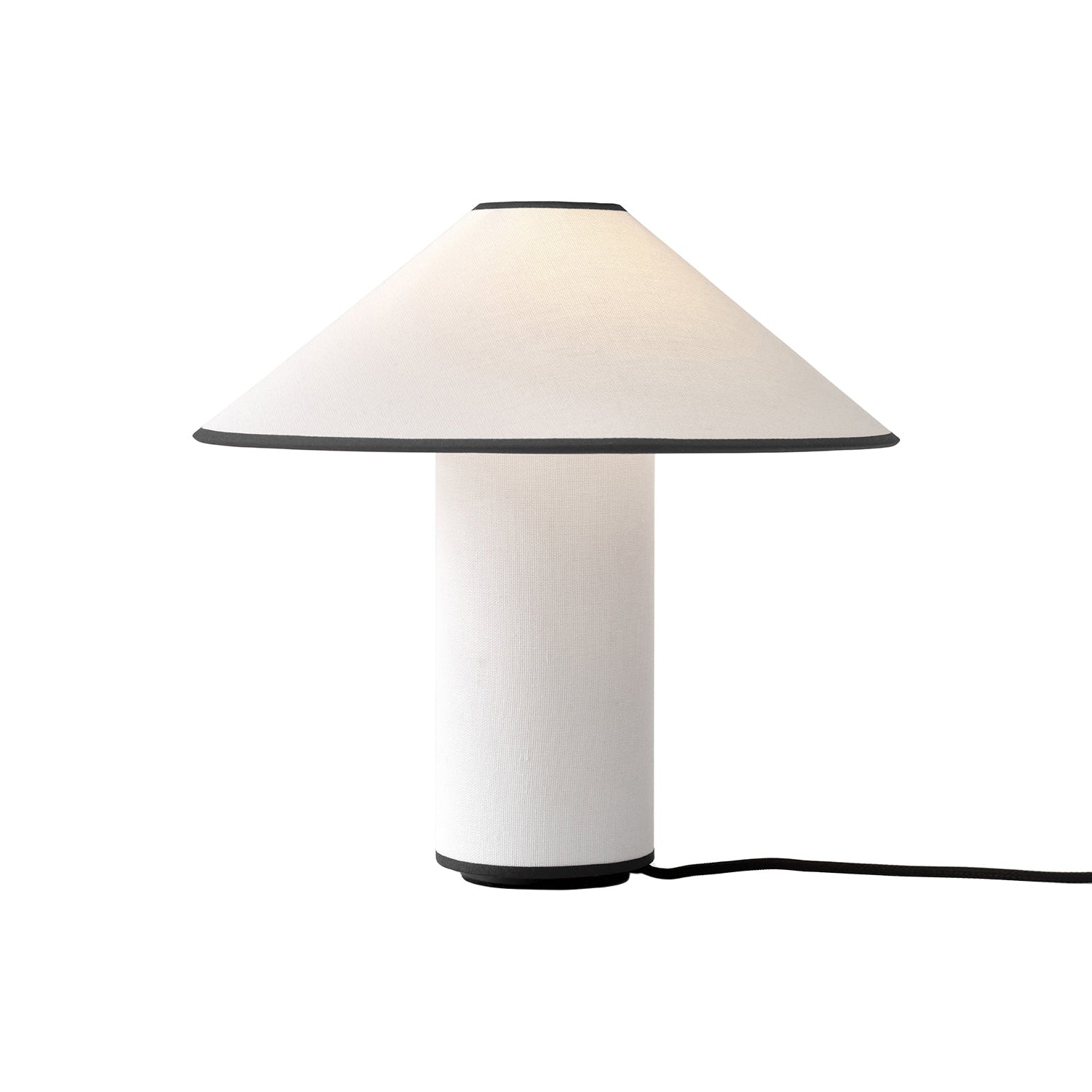 LumiChic Tischlampe – Modern, Stoffschirm, Beige, für Wohnzimmer