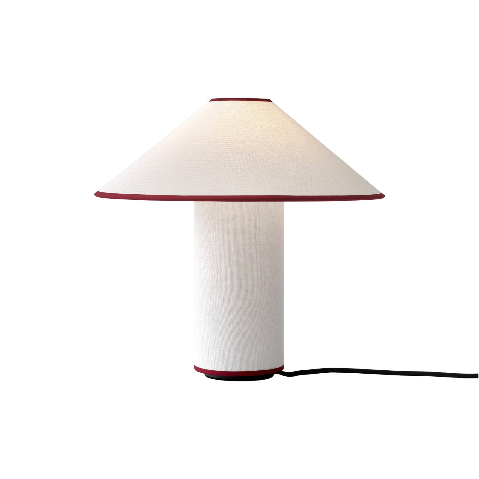 LumiChic Tischlampe – Modern, Stoffschirm, Beige, für Wohnzimmer
