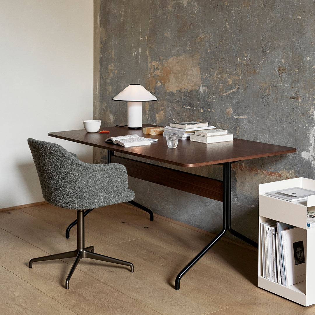 LumiChic Tischlampe – Modern, Stoffschirm, Beige, für Wohnzimmer