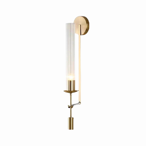 GleamGold LED-Wandleuchte - Stilvolles Retro-Gold-Finish