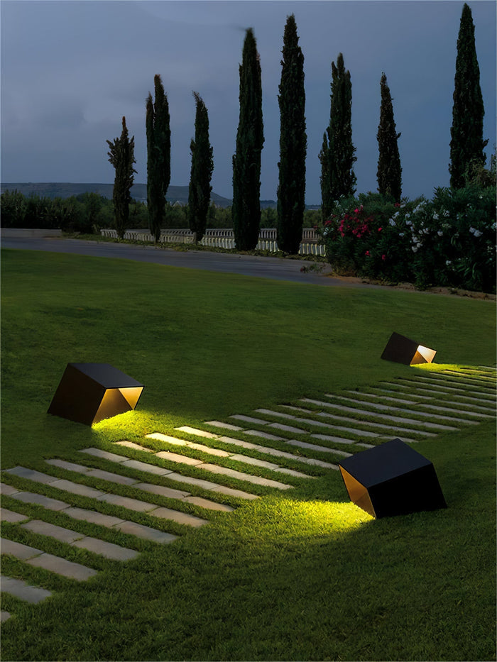 LumiCube Solar Gartenleuchte Modern LED IP65 Weiß für Terrasse & Garten