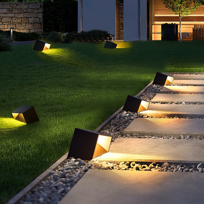 LumiCube Solar Gartenleuchte Modern LED IP65 Weiß für Terrasse & Garten
