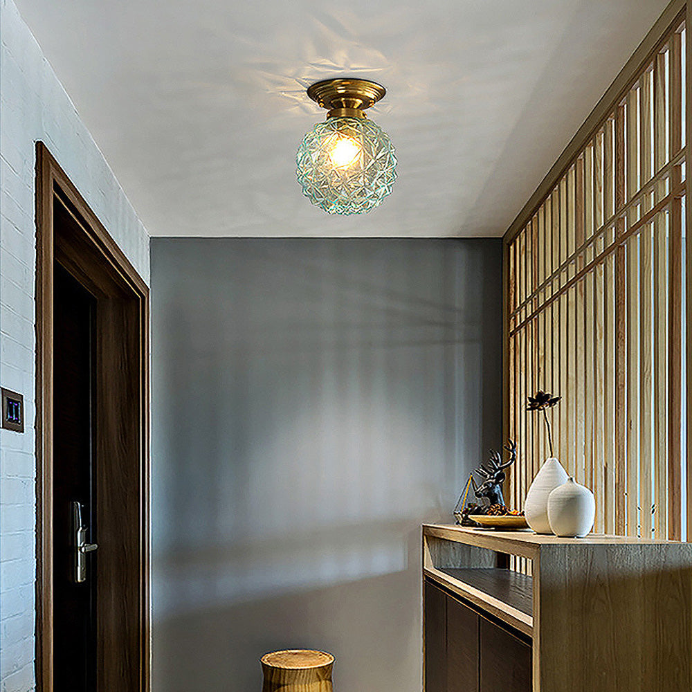 GlobeLux – Moderne Glas-Kugel-Deckenleuchte Rauchgrau