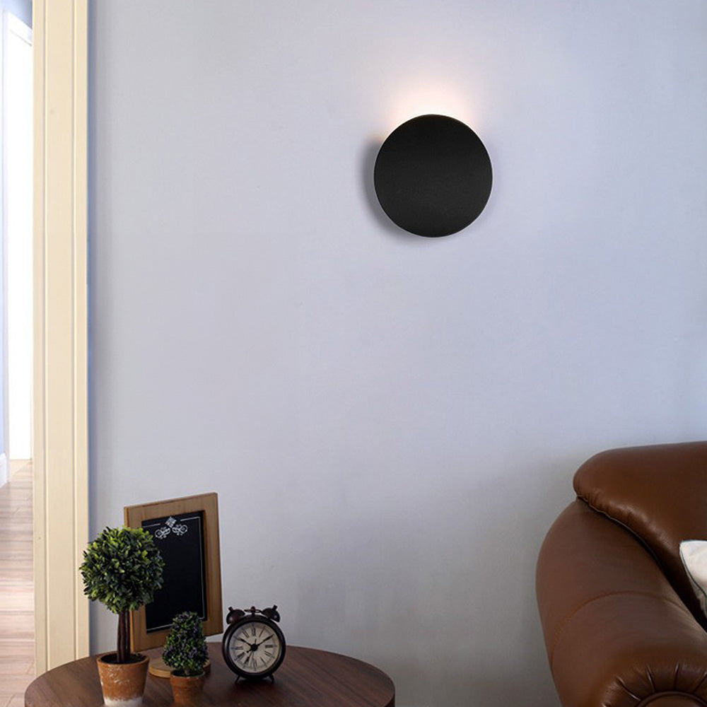 Aluminium Disc LED Wandleuchte - Minimalistisches Design für elegante Beleuchtung