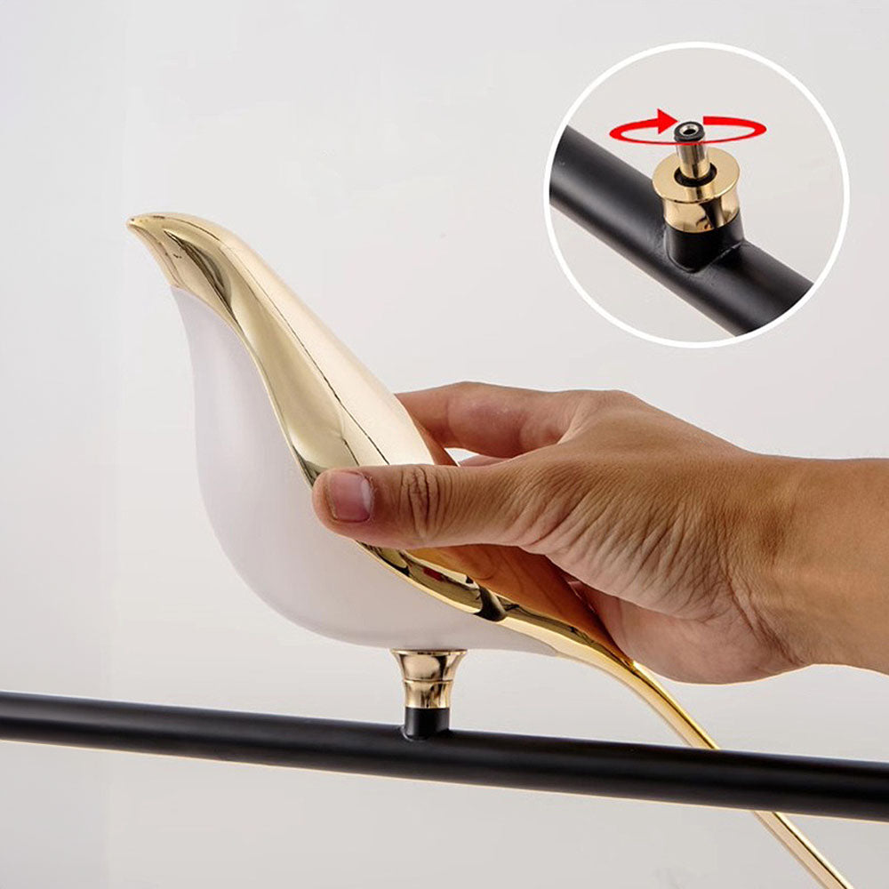 LumisWings - Moderne Vögel LED Ring Pendelleuchte