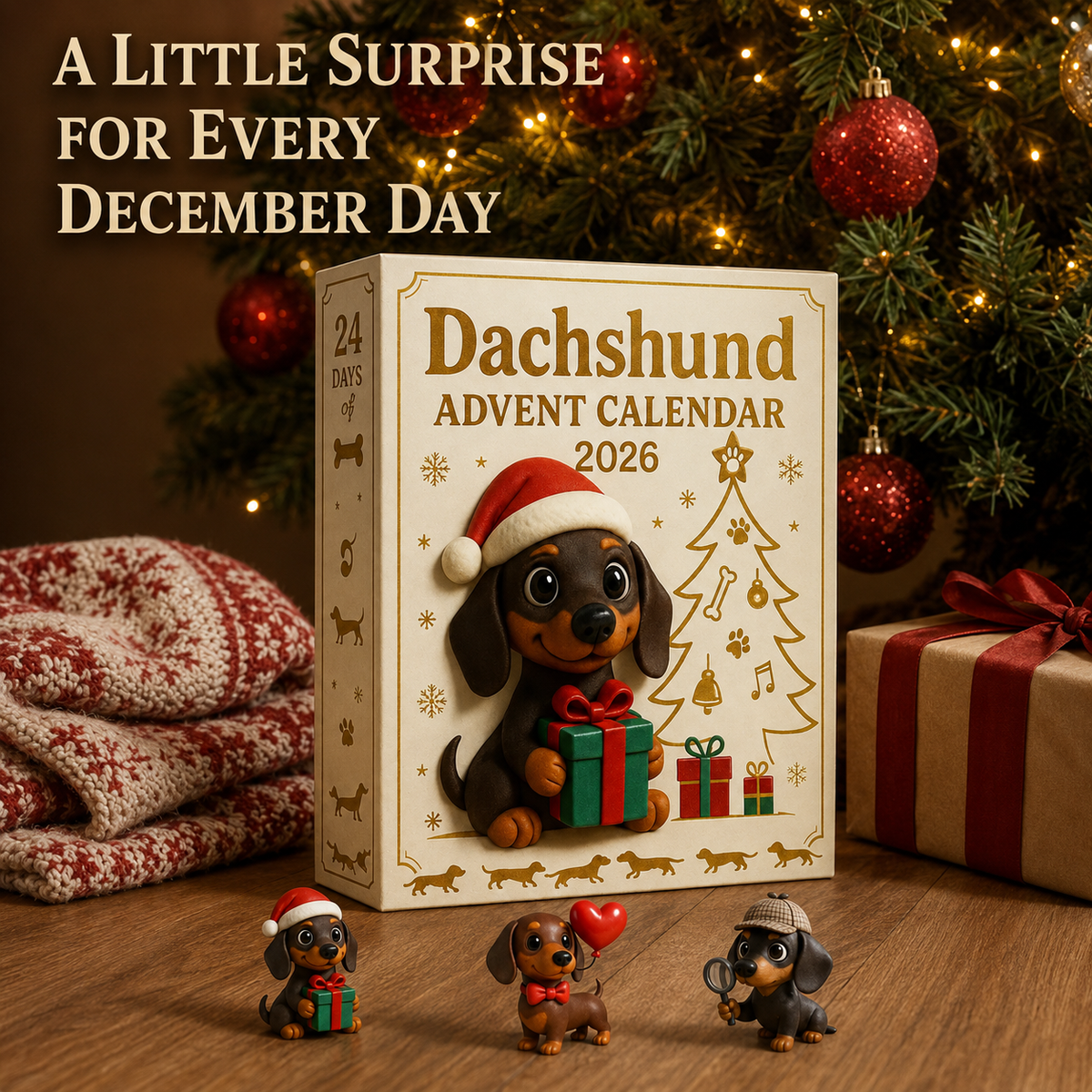 Dackel-Adventskalender 2026 – 24 Verspielte Überraschungen für Dackel-Liebhaber 0