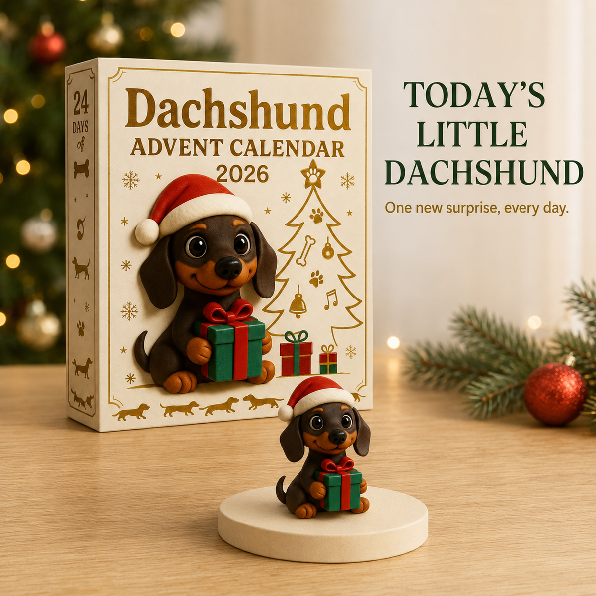 Dackel-Adventskalender 2026 – 24 Verspielte Überraschungen für Dackel-Liebhaber 3