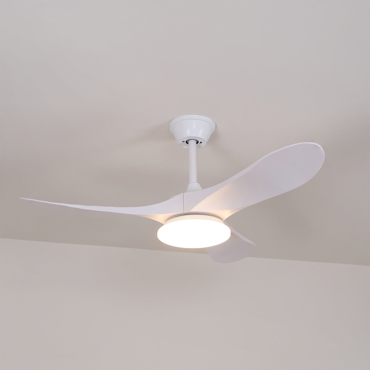 Deckenleuchte | Holzlamellen, Integrierter Ventilator, LED-Beleuchtung 3