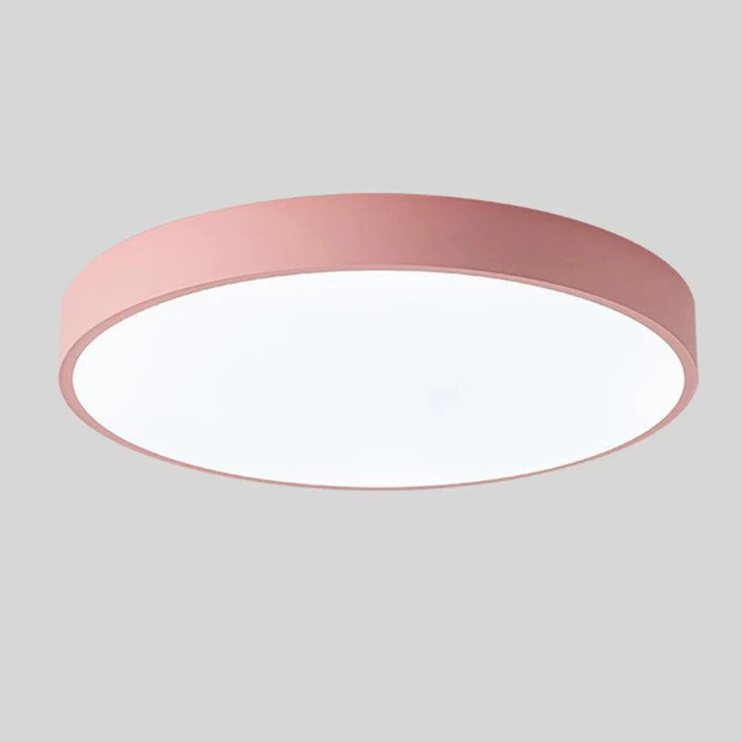 Deckenleuchte | Holzstruktur, Acryldiffusor, Integrierte LED 14