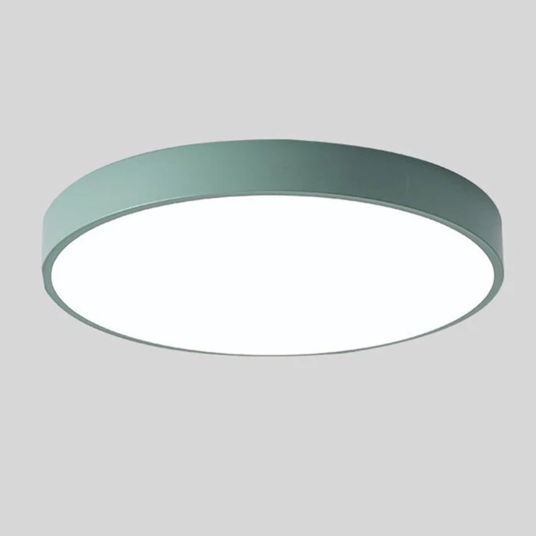 Deckenleuchte | Holzstruktur, Acryldiffusor, Integrierte LED 19