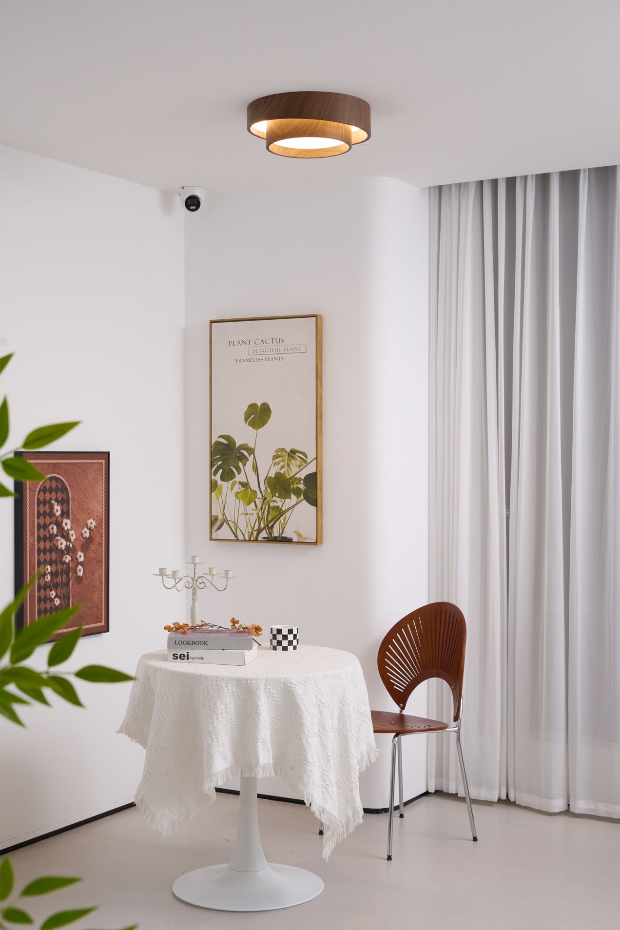 Deckenleuchte | Rundes Design, Metallrahmen 8