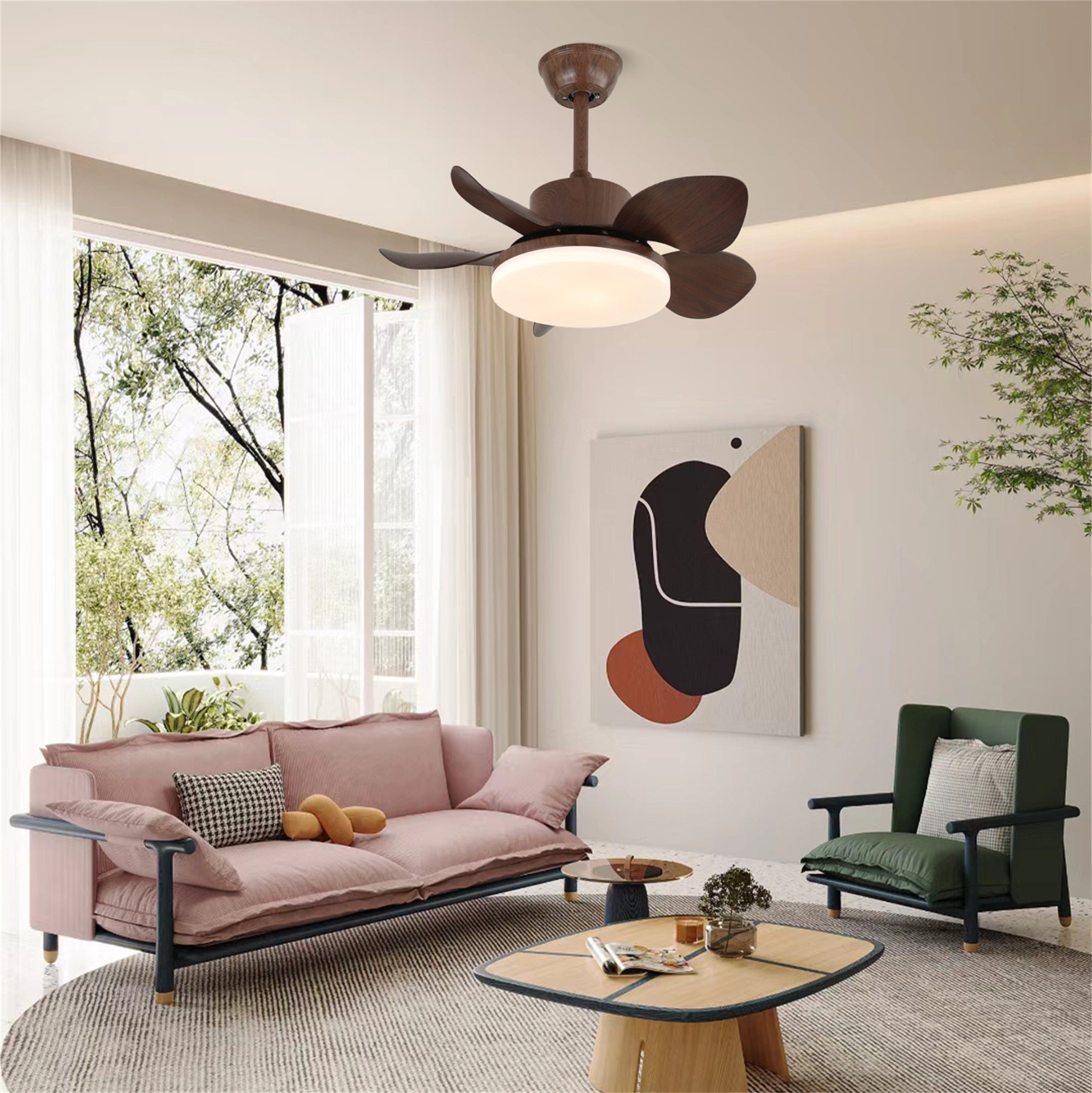 Deckenventilator | ABS-Flügel, LED-Beleuchtung mit Fernbedienung 4