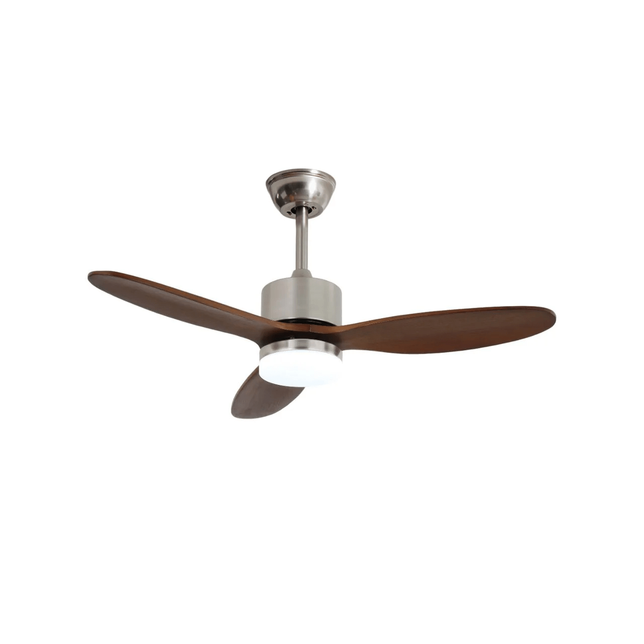 Deckenventilator | Holzklingen, LED-Beleuchtung, Leise 0