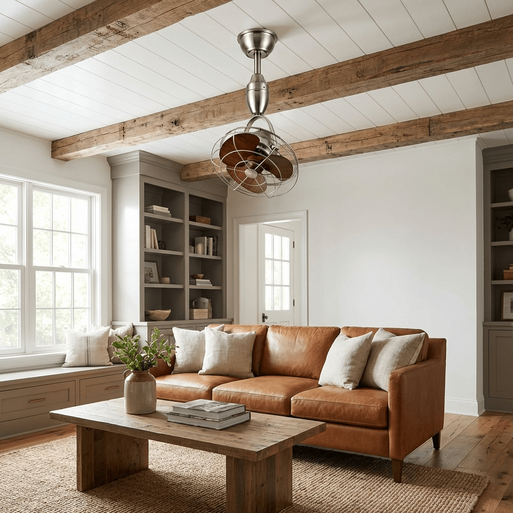 Deckenventilator | Industrielles Design, Leise mit Fernbedienung 2