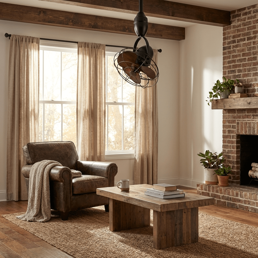 Deckenventilator | Industrielles Design, Leise mit Fernbedienung 7