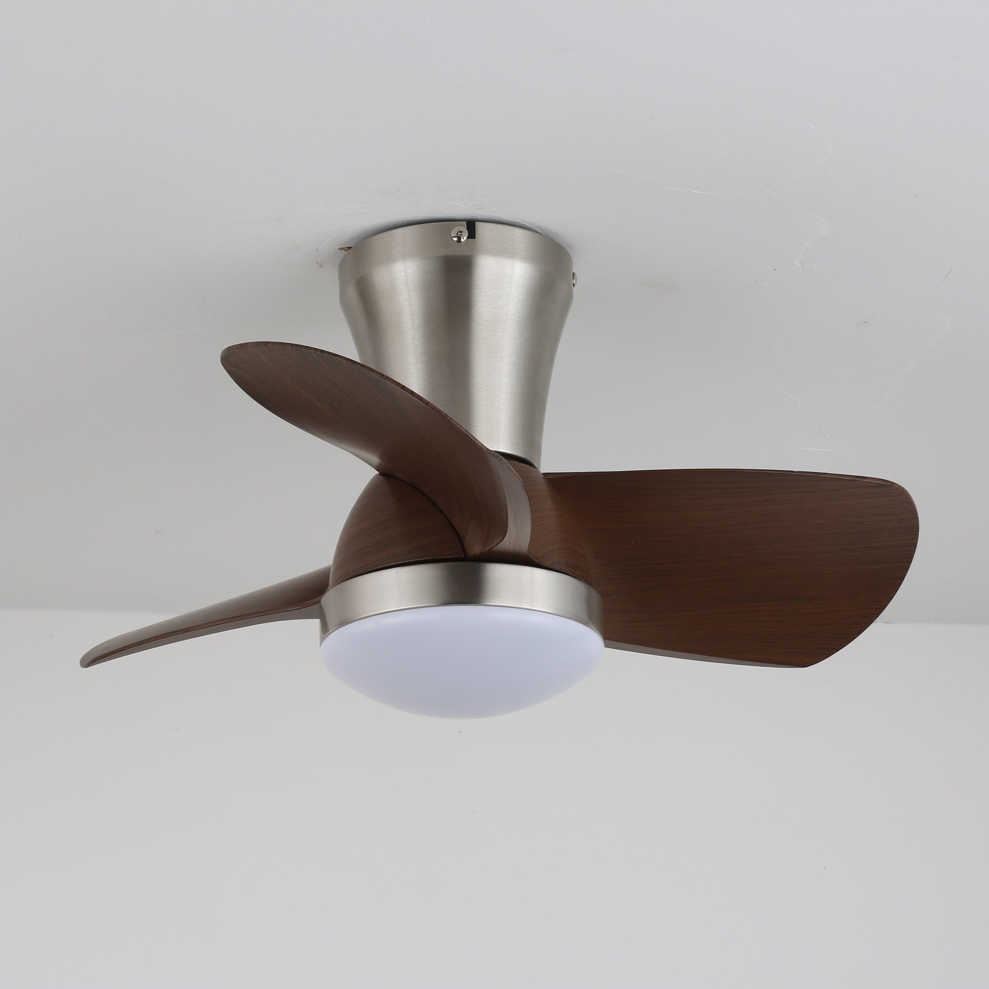 Deckenventilator mit Licht | Walnussholzoptik, Fernbedienung 0