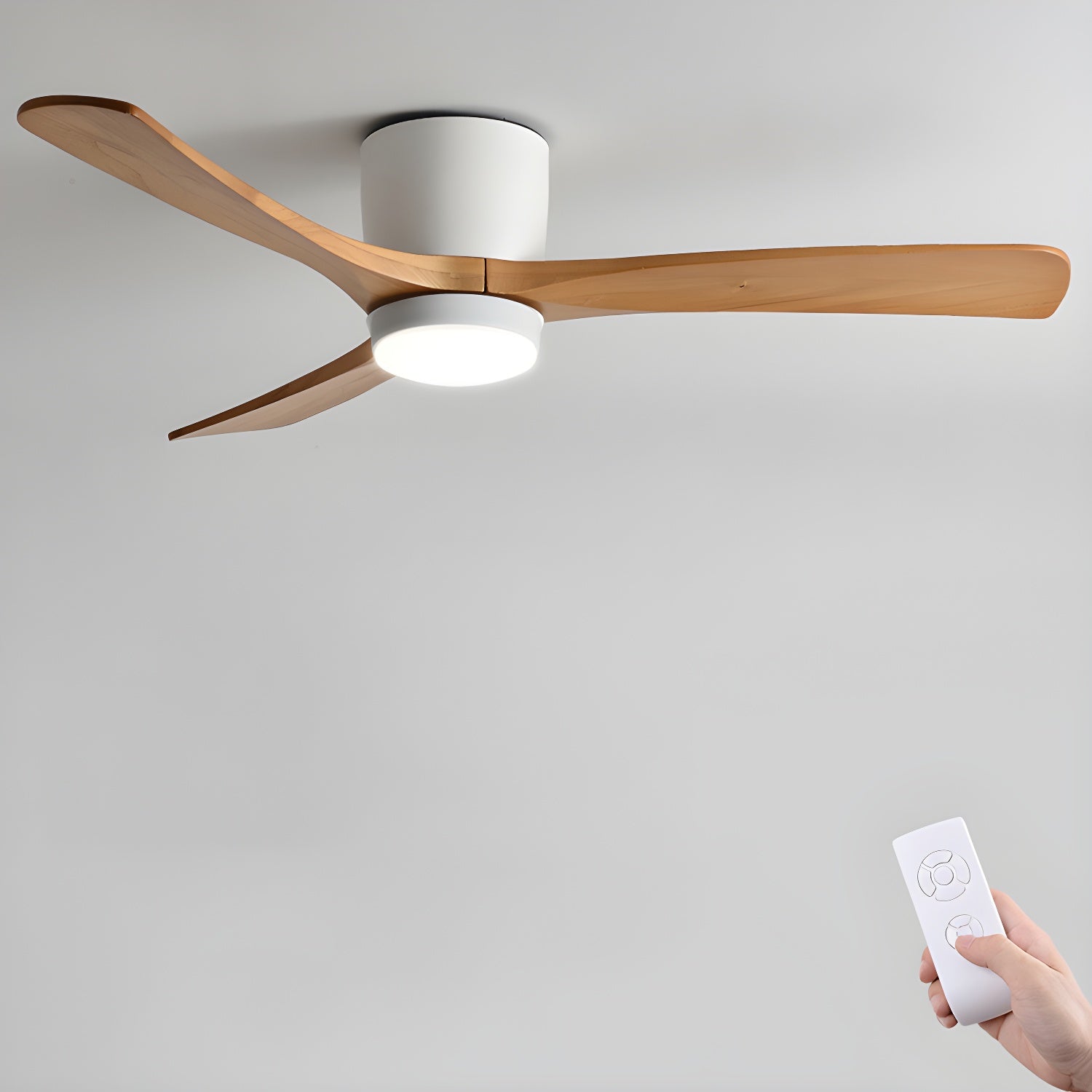 Deckenventilatorleuchte | Holzoptik, Nordisches Design 10