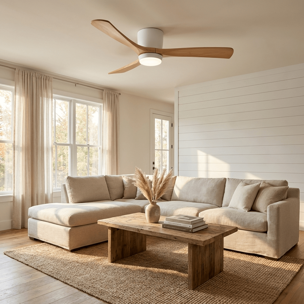 Deckenventilatorleuchte | Holzoptik, Nordisches Design 8