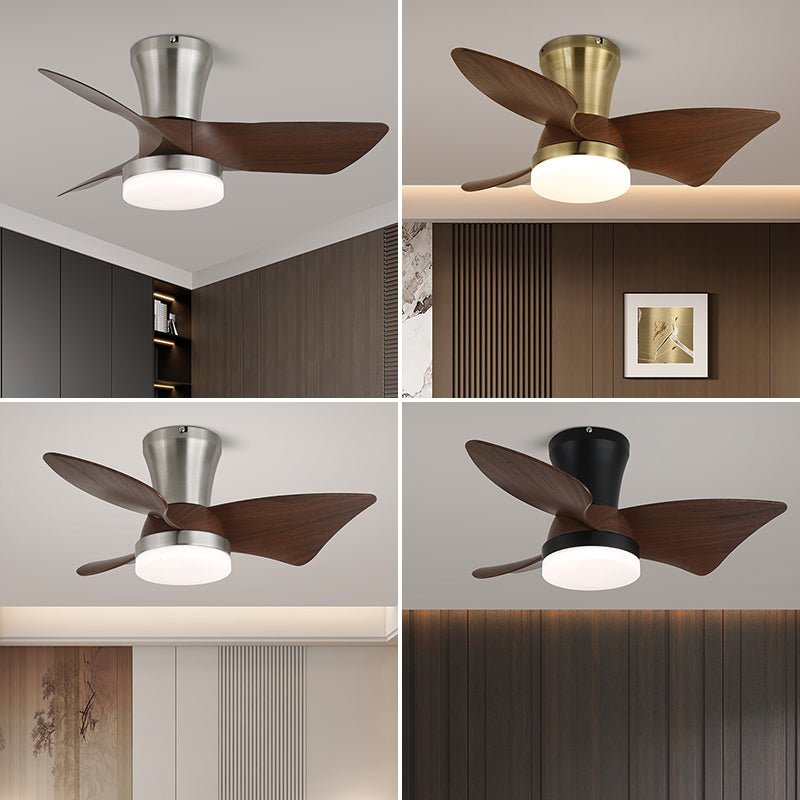 Deckenventilatorleuchte | Walnussholzoptik, integrierte LED-Beleuchtung 5
