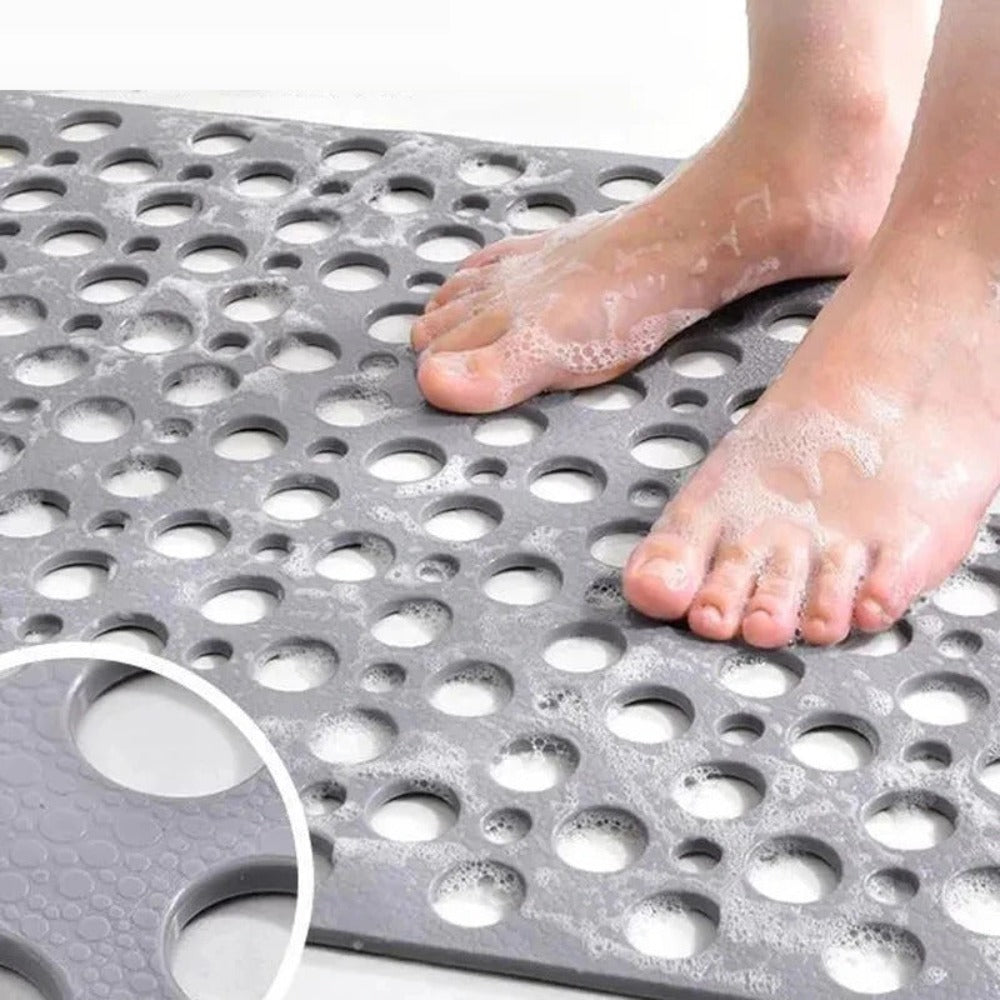 Duschmatte | Rutschfeste Oberfläche, Saugnäpfe mit Drainage 4