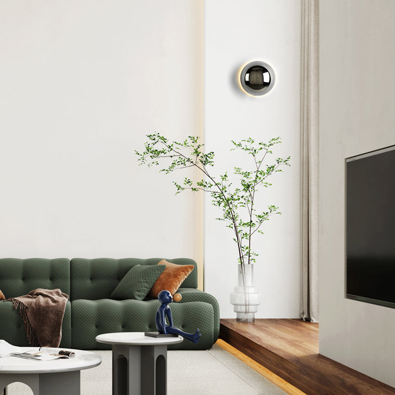 EisenGlanze Wandleuchte – Mittelalter Stil, LED, Schwarz, Für Terrasse