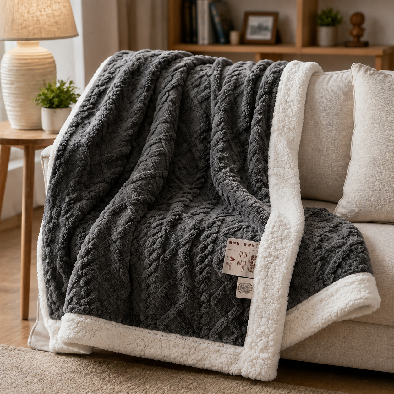 Fleecedecke | Wende-Design, Zwei Texturen für Vielseitigkeit 2