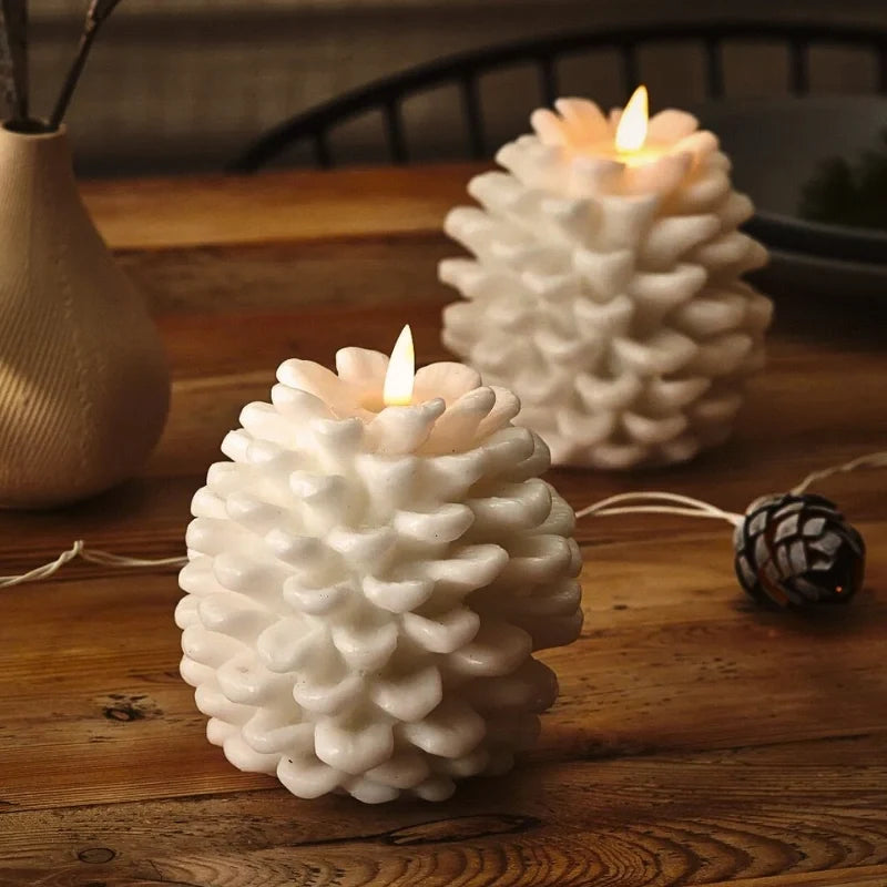 ForestHearth™ LED Kerzen Mit Timer – Flammenlose Zapfenkerzen Für Gemütliche Atmosphären 4
