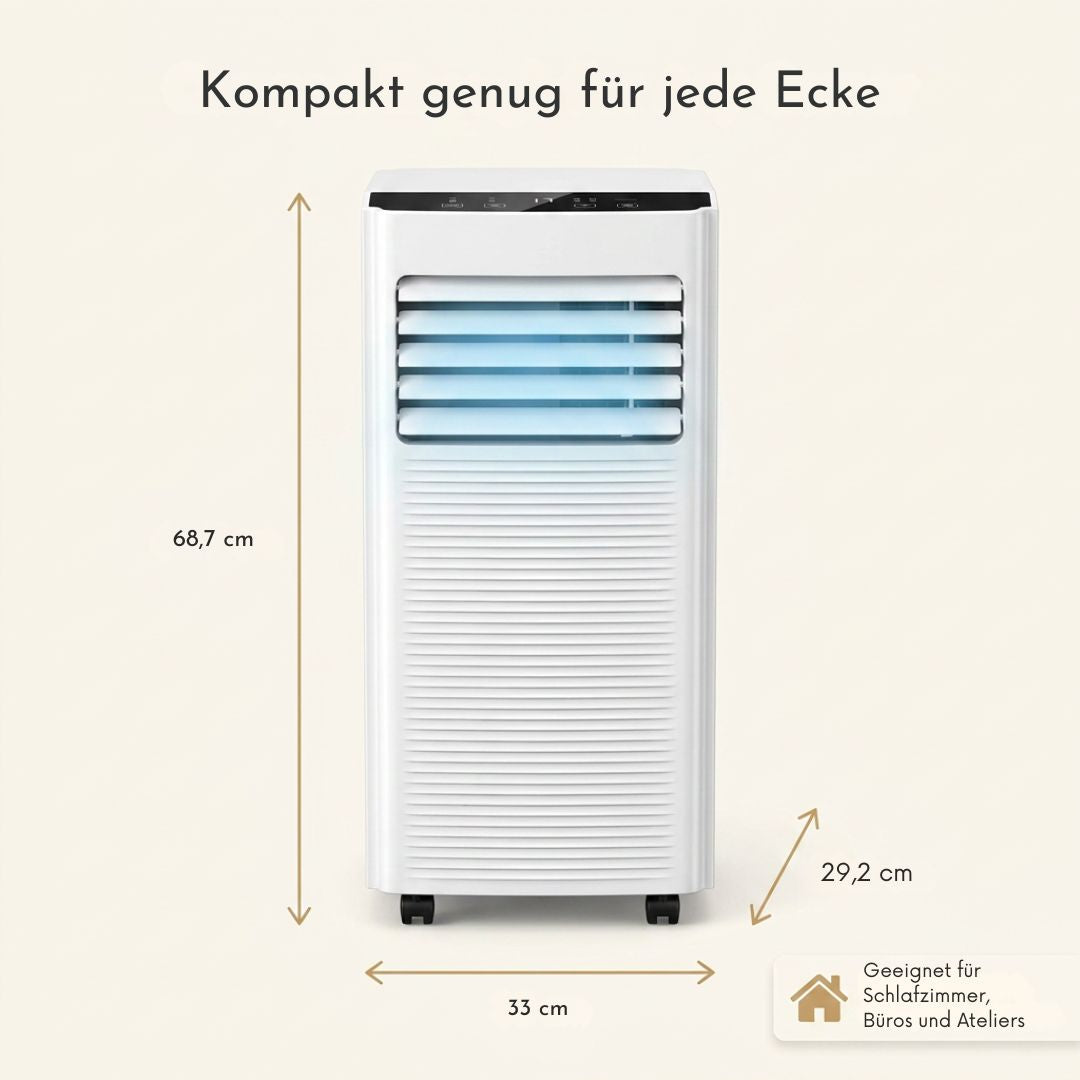Mobile Klimaanlage 7000 BTU, Fenstersatz ohne Bohren