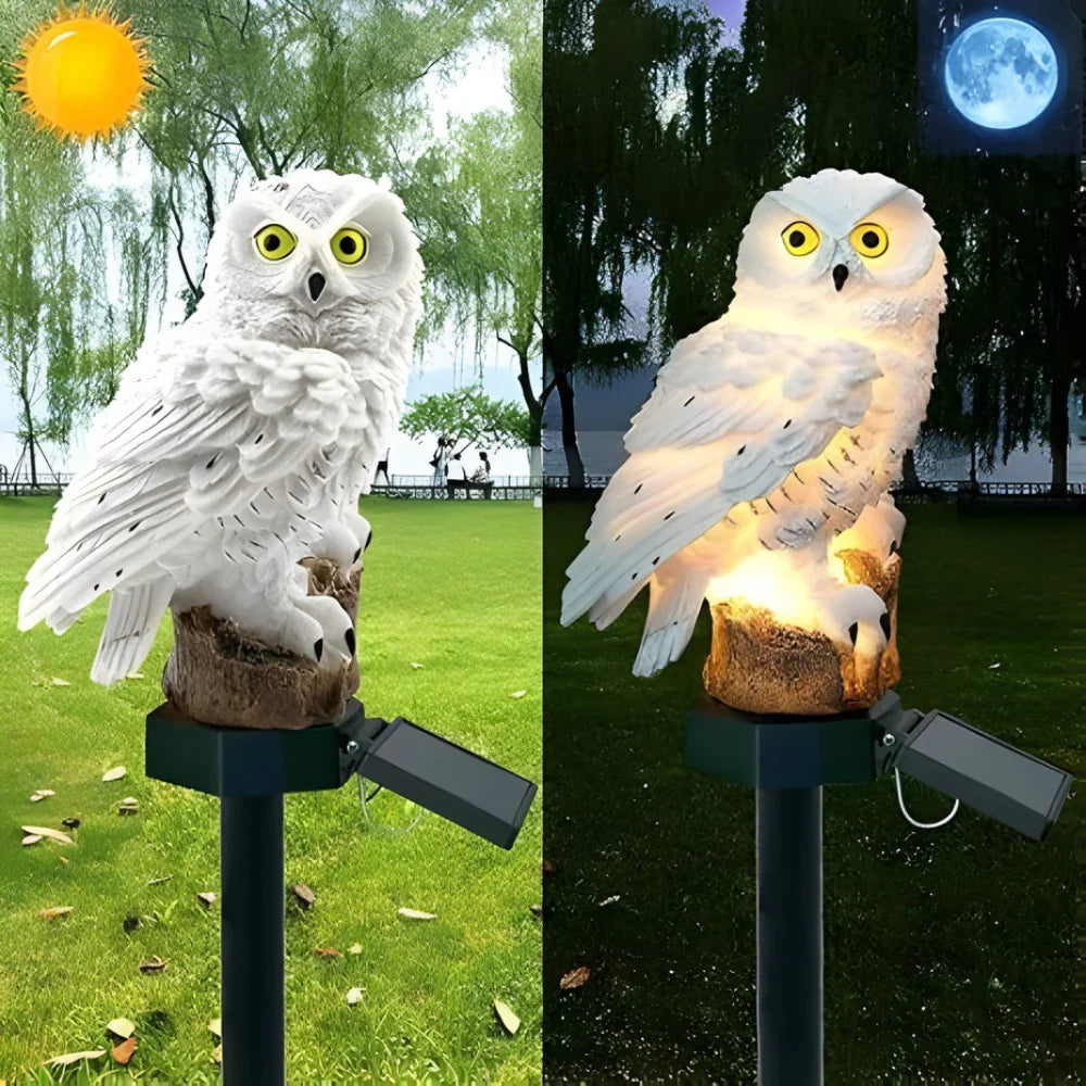 Gartenlampe | Solarbetrieben, Wetterfest, Eulenform 1
