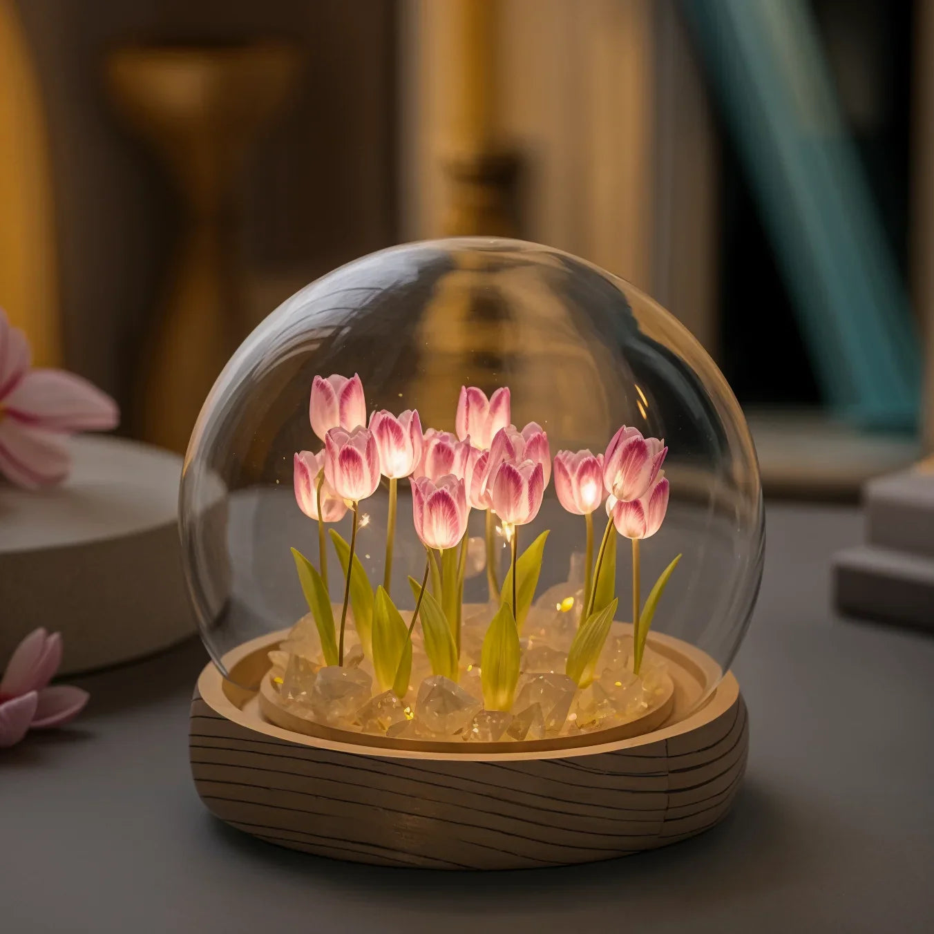 LumiTulip LED-Kuppellampe mit Farbwechsel für Innenräume