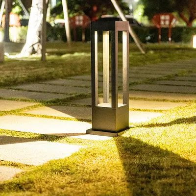 LumoWay Wegeleuchte Modern LED Gartenlampe Schwarz Wetterfest