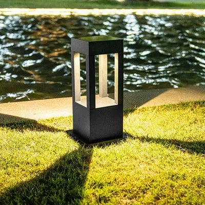 LumoWay Wegeleuchte Modern LED Gartenlampe Schwarz Wetterfest