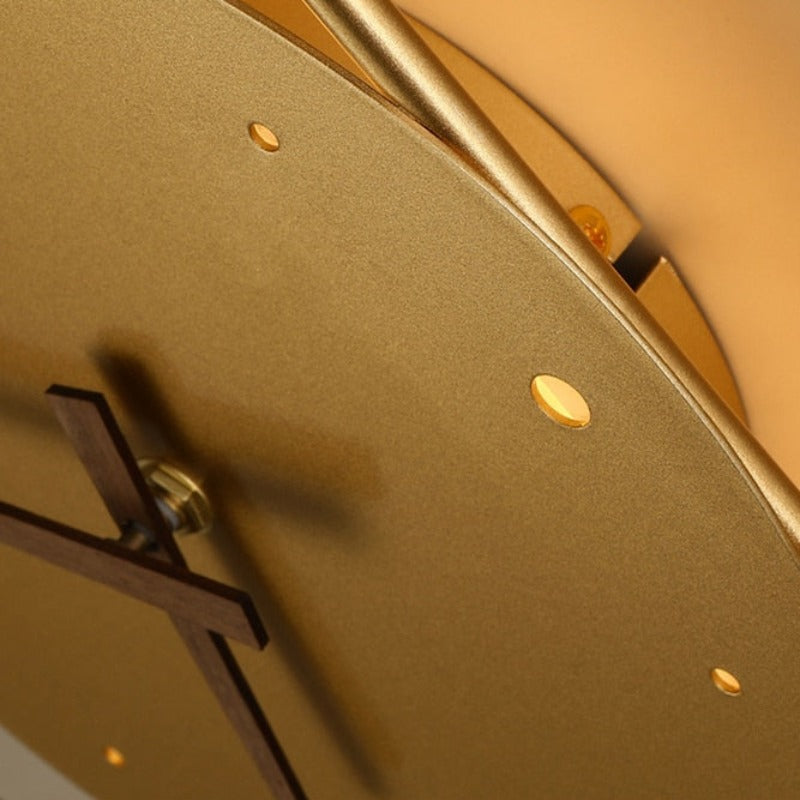 LumiHora – Stilvolle schwarze LED-Wandleuchte mit Uhr