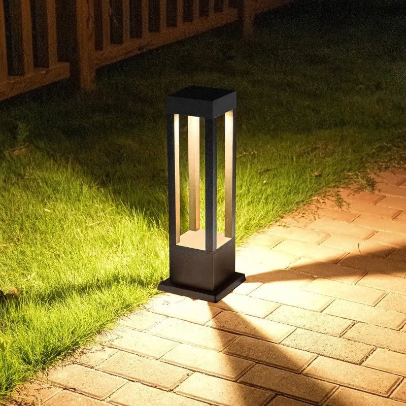 LumoWay Wegeleuchte Modern LED Gartenlampe Schwarz Wetterfest