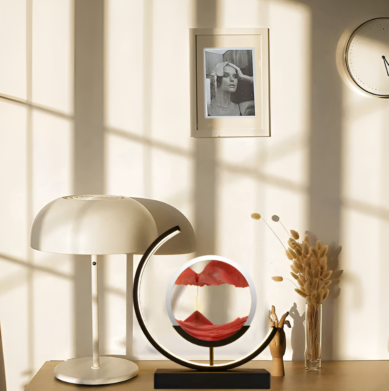 LumaSand – Dimmbare Sandlampe mit App & Fernbedienung für Zuhause