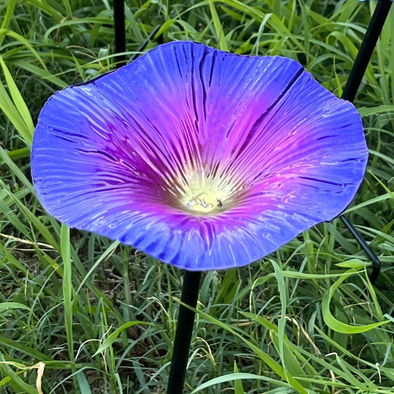 Keramiktränke | Glasierte Blumen, Metallstiele 1