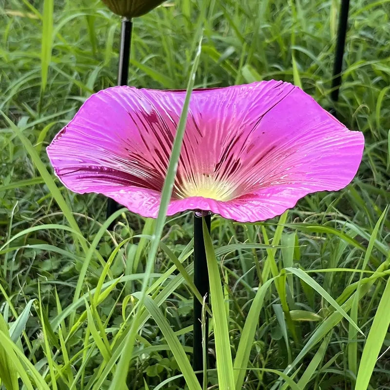 Keramiktränke | Glasierte Blumen, Metallstiele 6