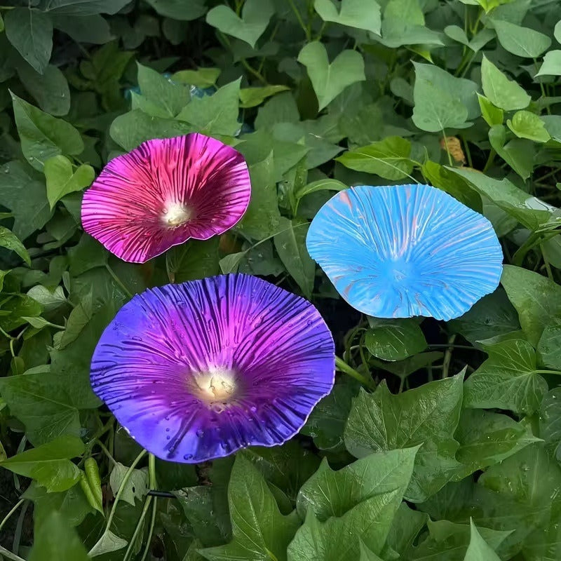 Keramiktränke | Glasierte Blumen, Metallstiele 7