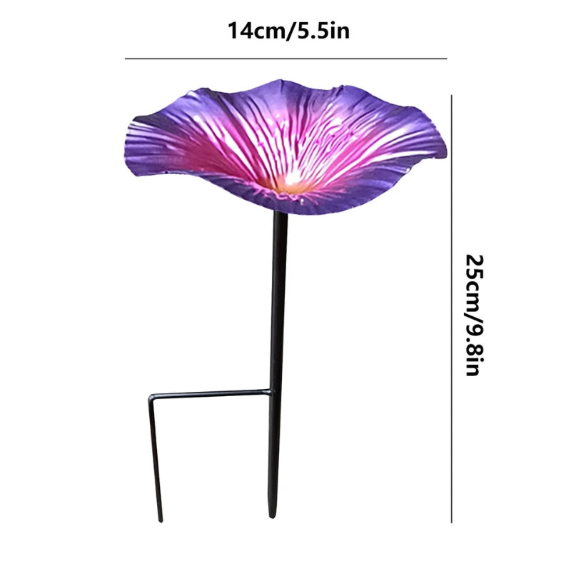 Keramiktränke | Glasierte Blumen, Metallstiele 8