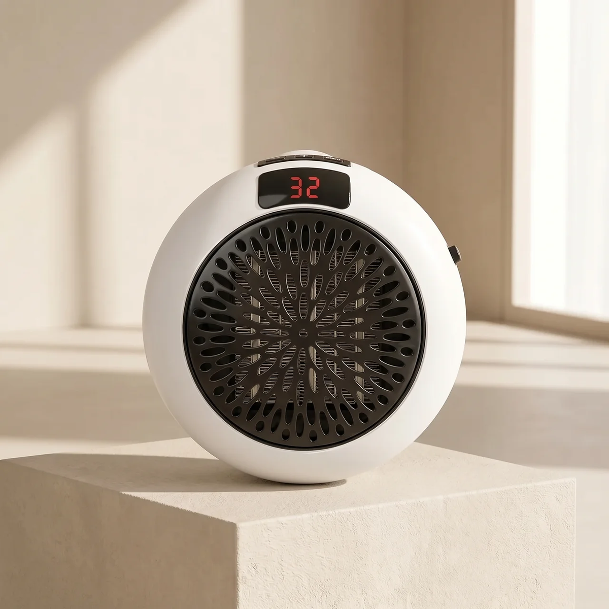 Kompakte Elektroheizung 800 W mit Fernbedienung – Wandmontage & Freistehend für Effizientes Heizen mit Strom 1