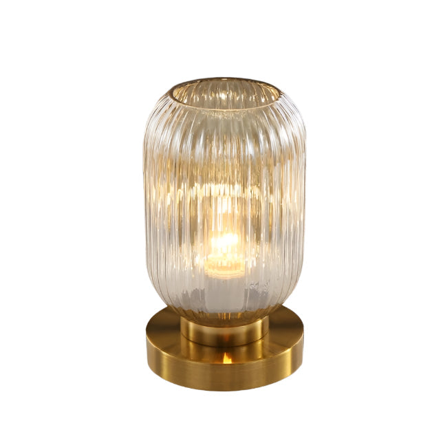 CrystalGlow Designer Tischlampe – Moderner Kristall-Look Weiß Wohnzimmer