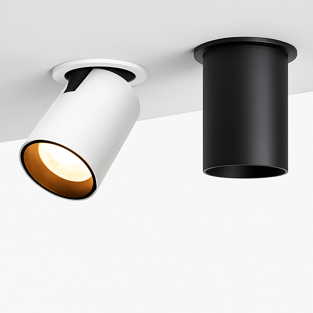 LED-Strahler | Verstellbarer Kopf, Metallgehäuse in Schwarz 1