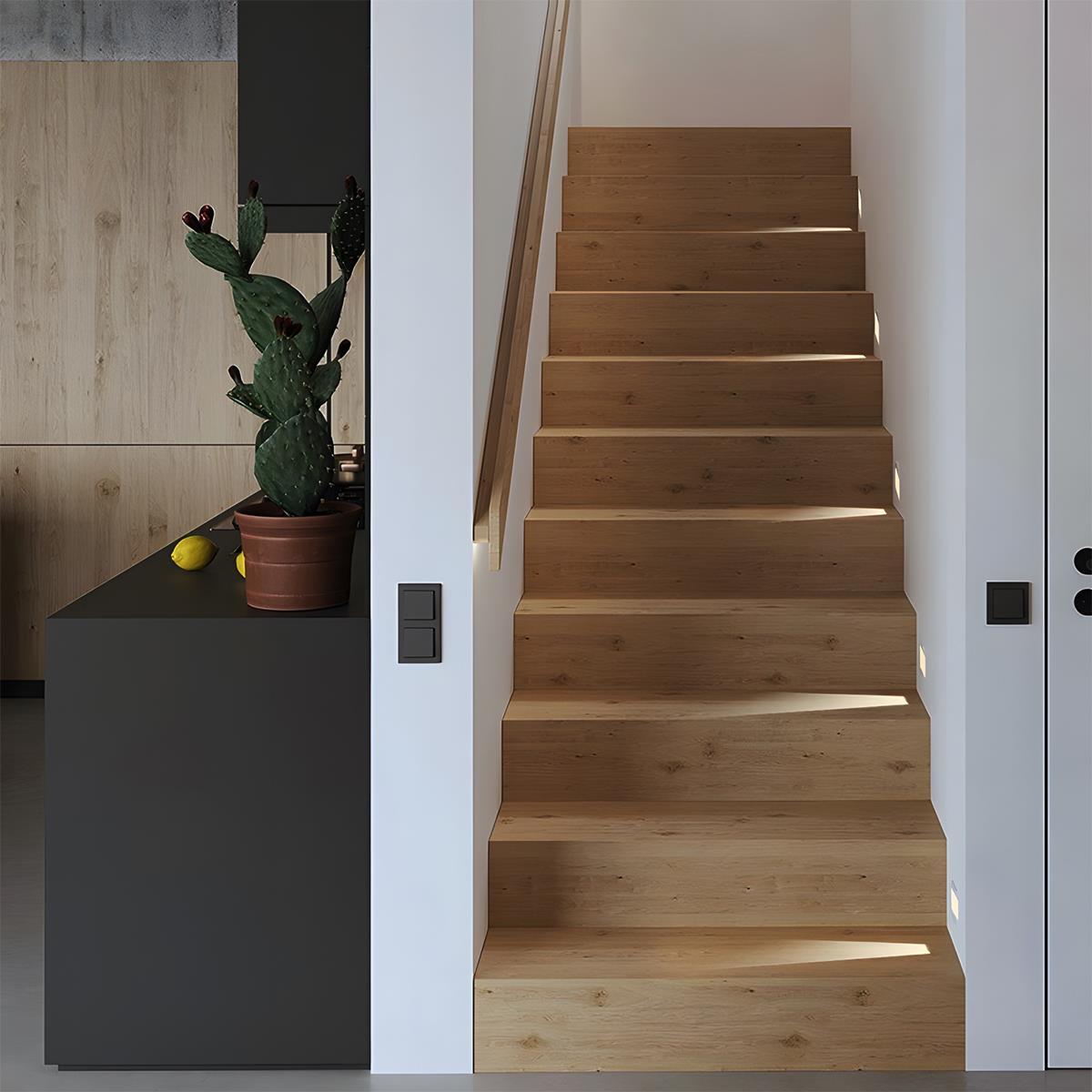 LED-Treppeneinbauleuchte | Minimalistisches Design, Bewegungsmelder 5
