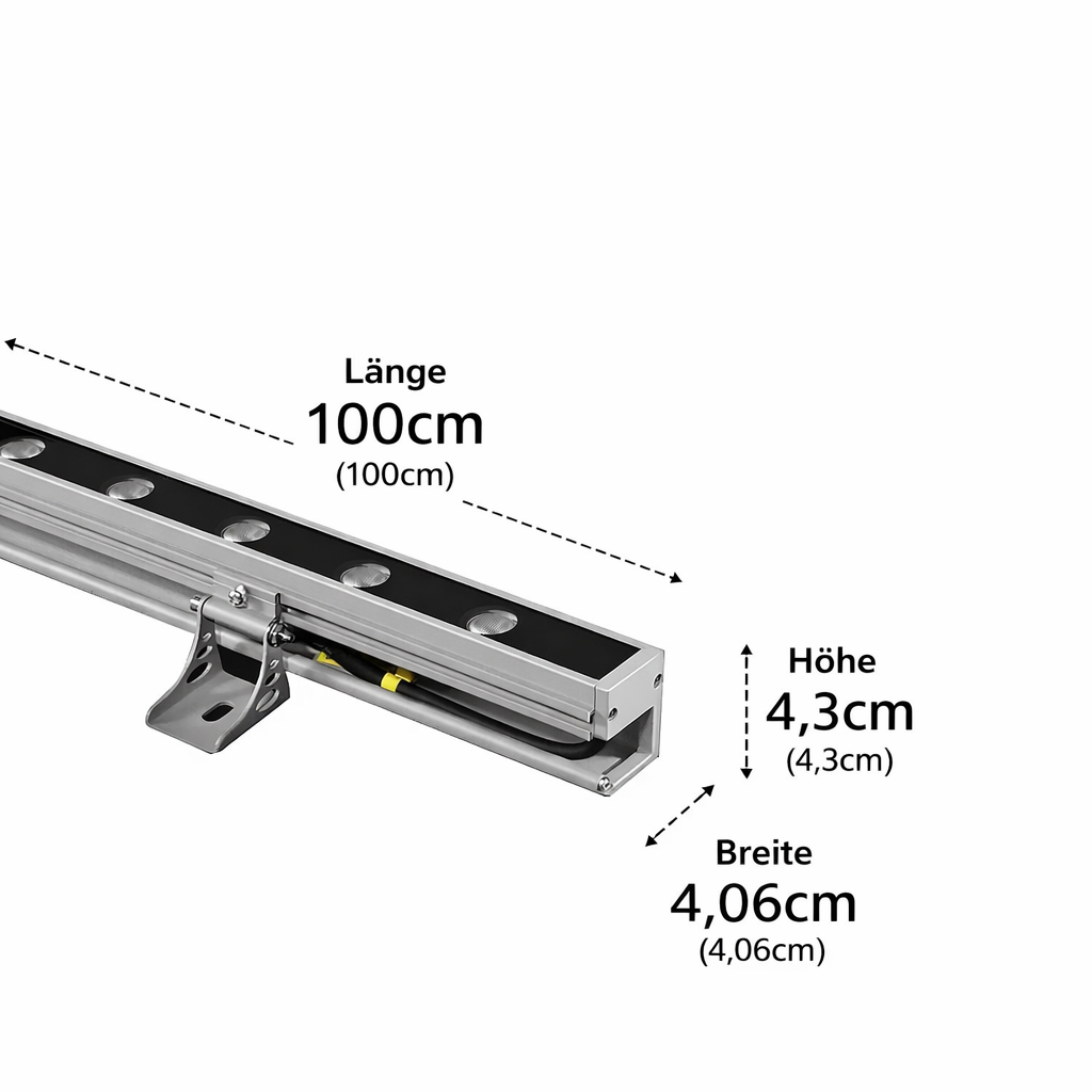 LED Außenwandleuchte Warmweiß Außen IP65 mit Aluminium Gehäuse Modern für Fassade und Terrasse