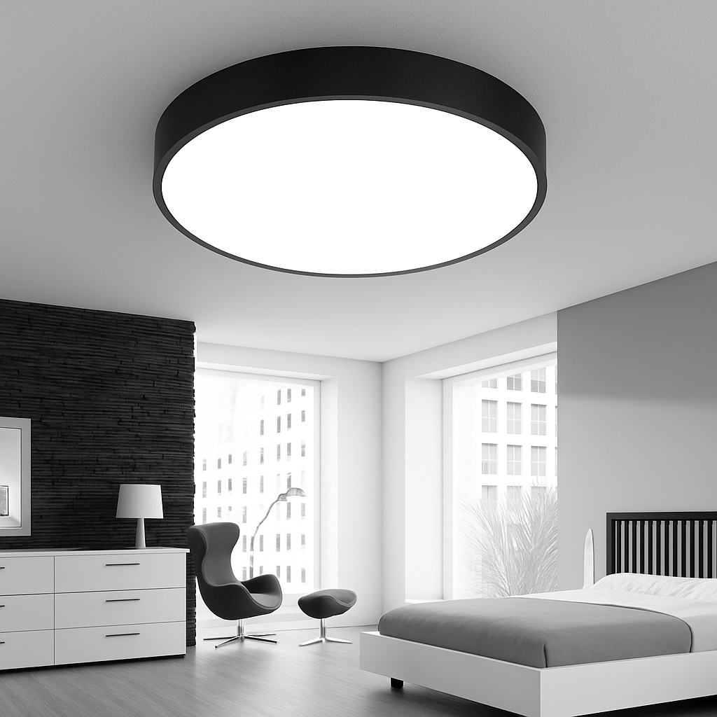 LED Deckenleuchte | Flaches Profil, Milchglasdiffusor 2